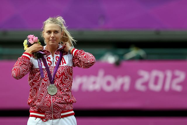 Maria Sharapova won the silver medal at the 2012 London Olympics