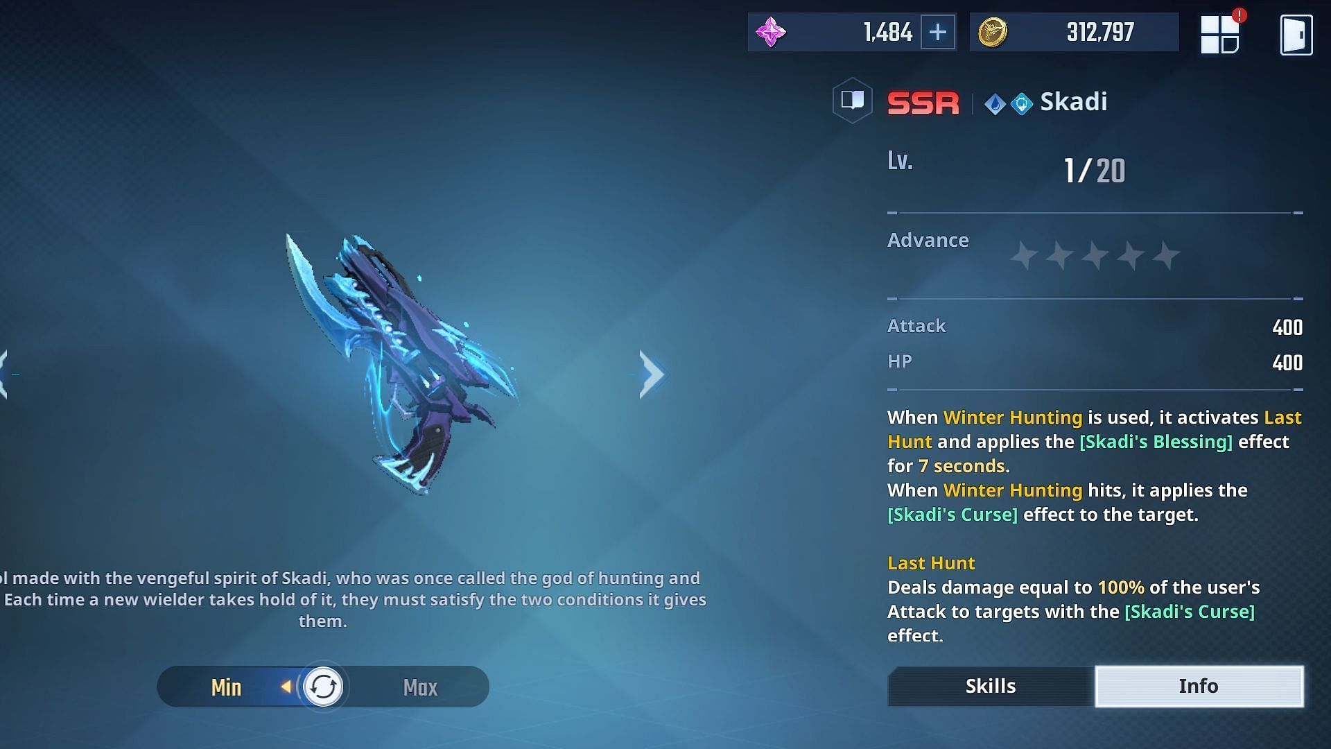 Skadi in Solo Leveling Arise. (Image via Netmarble)