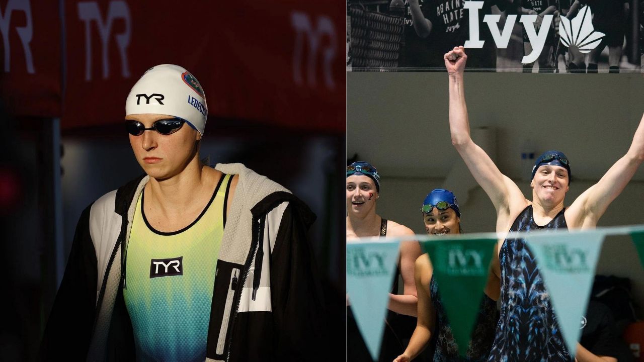 Katie Ledecky and Lia Thomas (Photo: Getty; Getty)