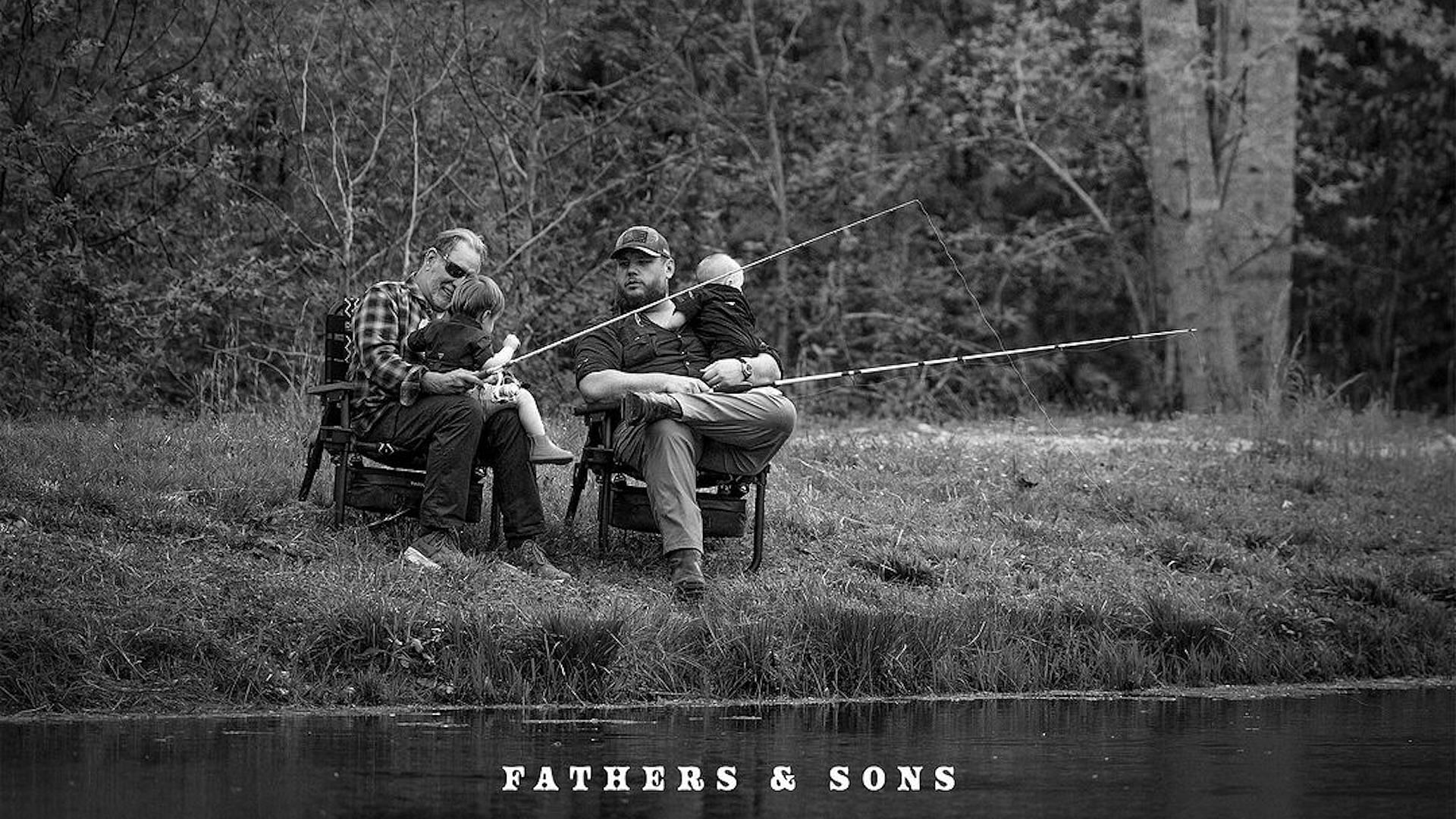 The official cover art for Luke Comb&#039;s upcoming album &#039;Fathers &amp; Sons&#039; (Image via Instagram/@lukecombs)