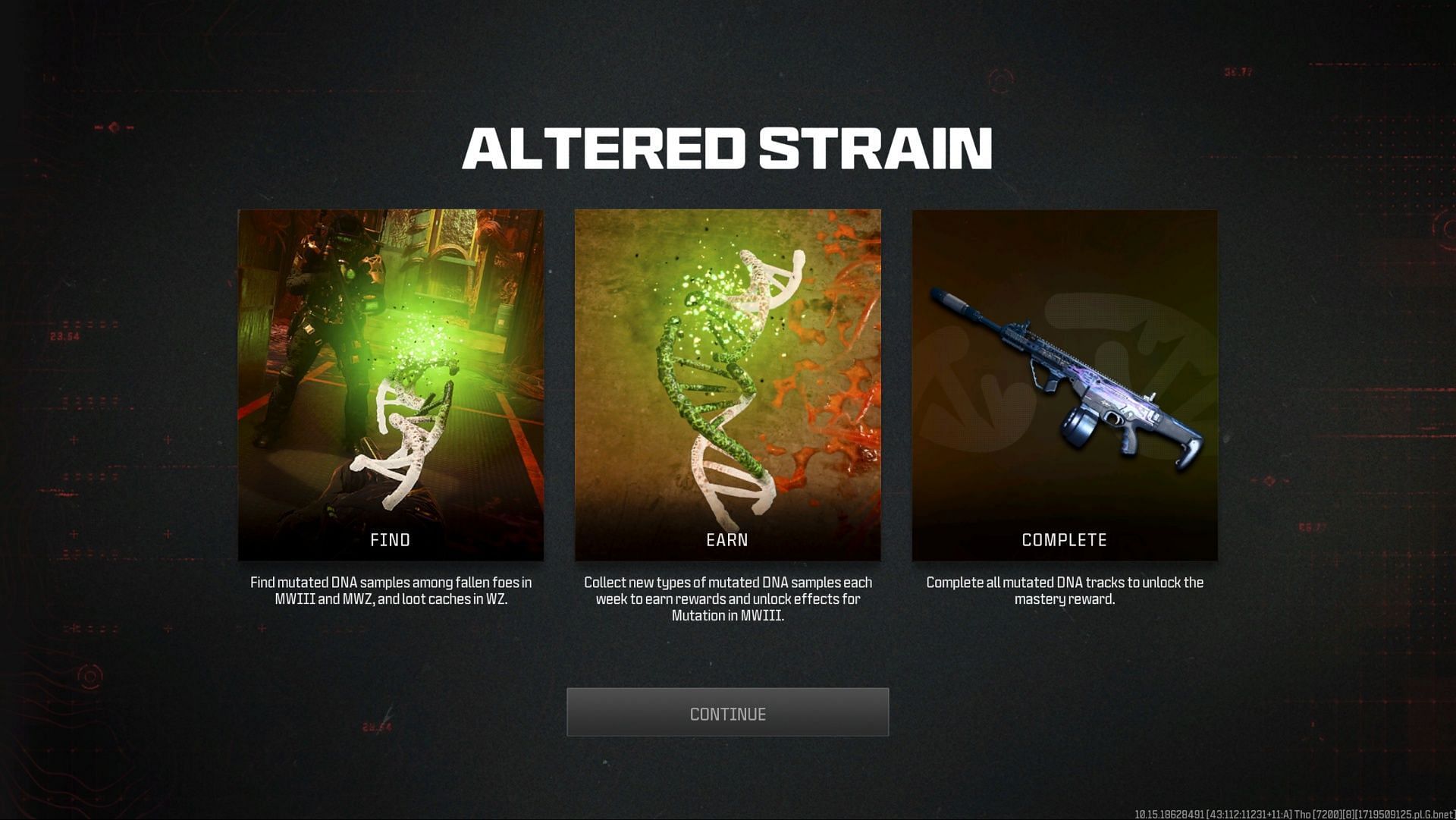 Altered Strain event overview (Image via Activision)