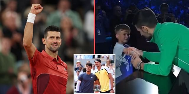 With great company" - Novak Djokovic and son Stefan enjoy watching French  Open final between Carlos Alcaraz & Alexander Zverev