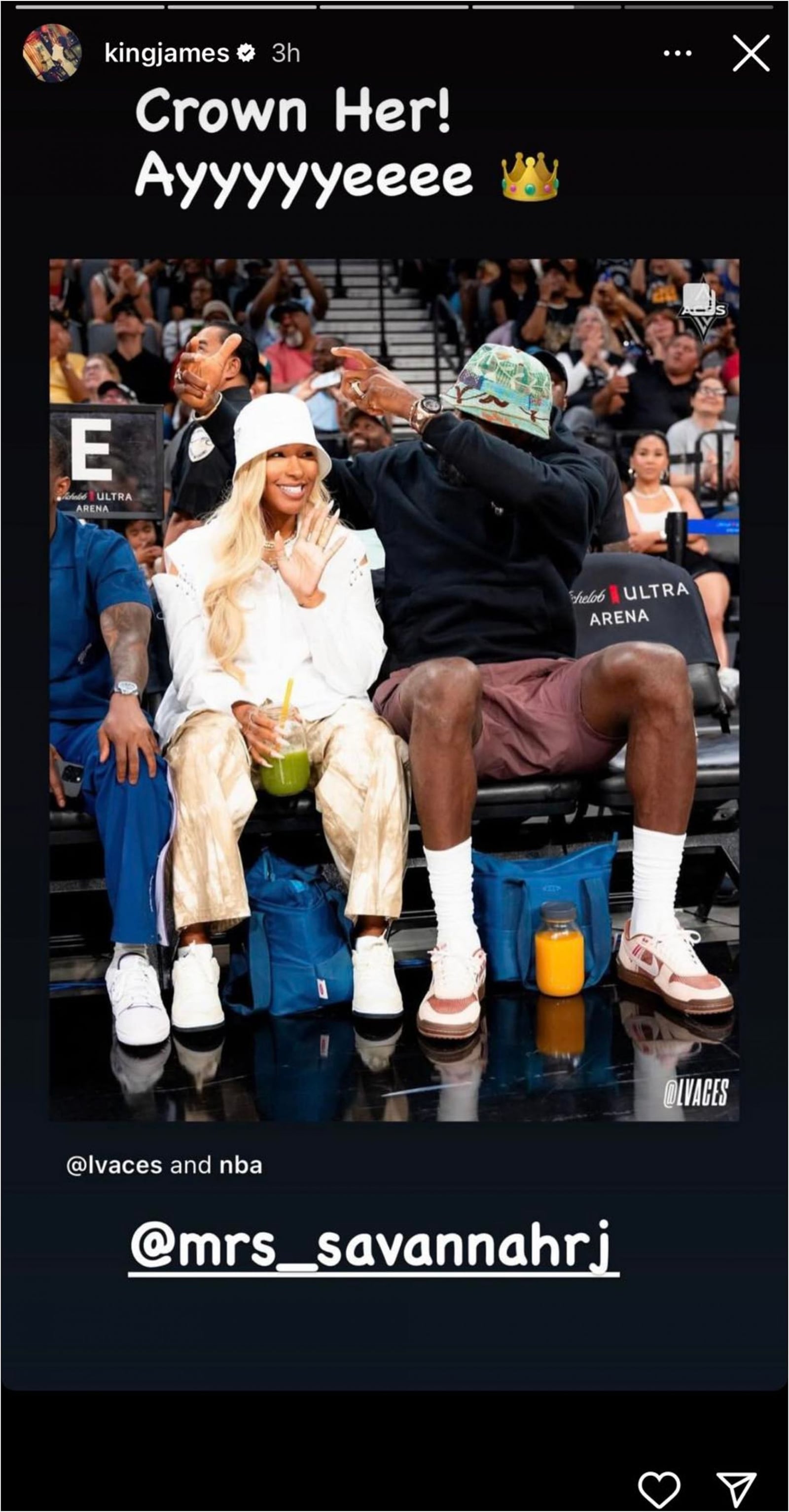 "Crown her Ayeee!" - LeBron James calls wife Savannah 'best friend ...