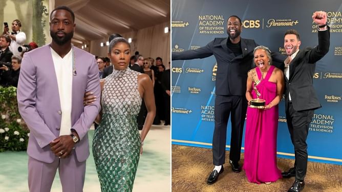“Congratulations baby!” - Gabrielle Union wholeheartedly wishes husband Dwyane Wade on Emmy Award win