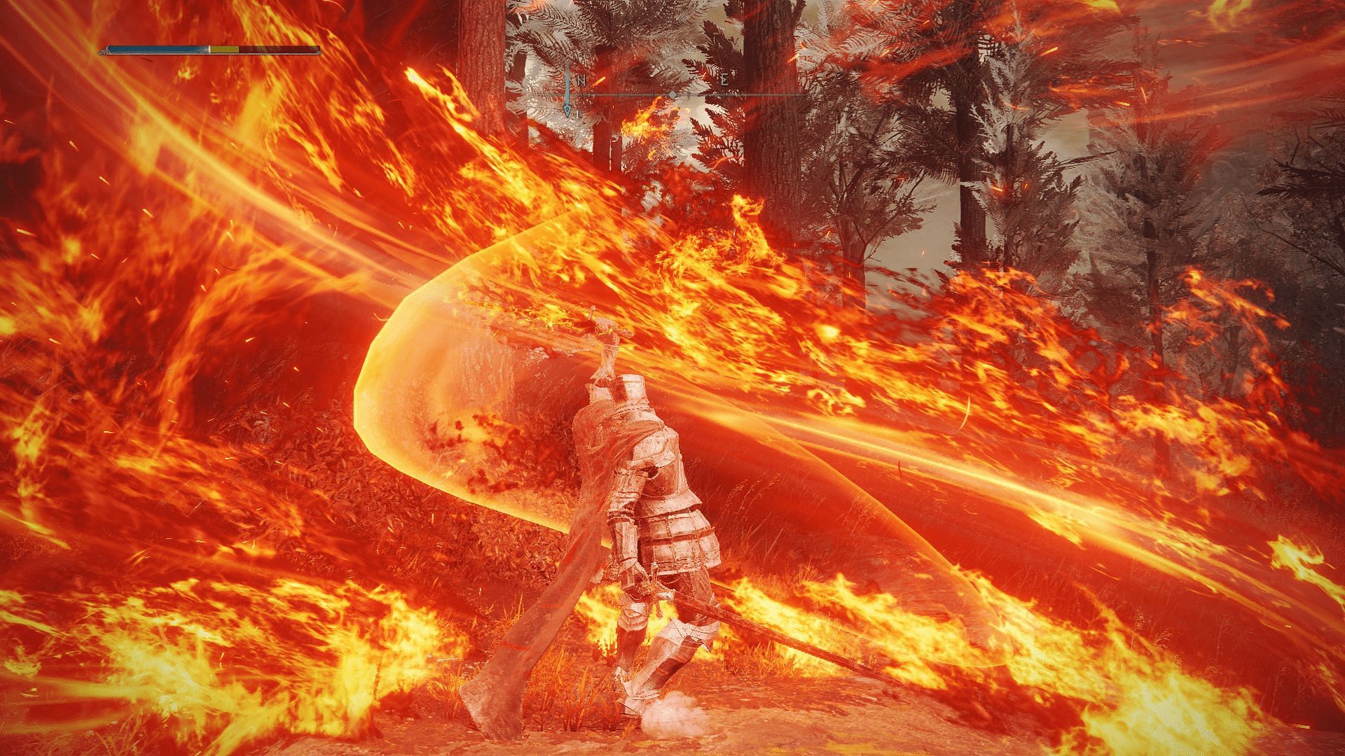 Rellana&#039;s Twinblades&#039; Ash of War in action (Image via FromSoftware)