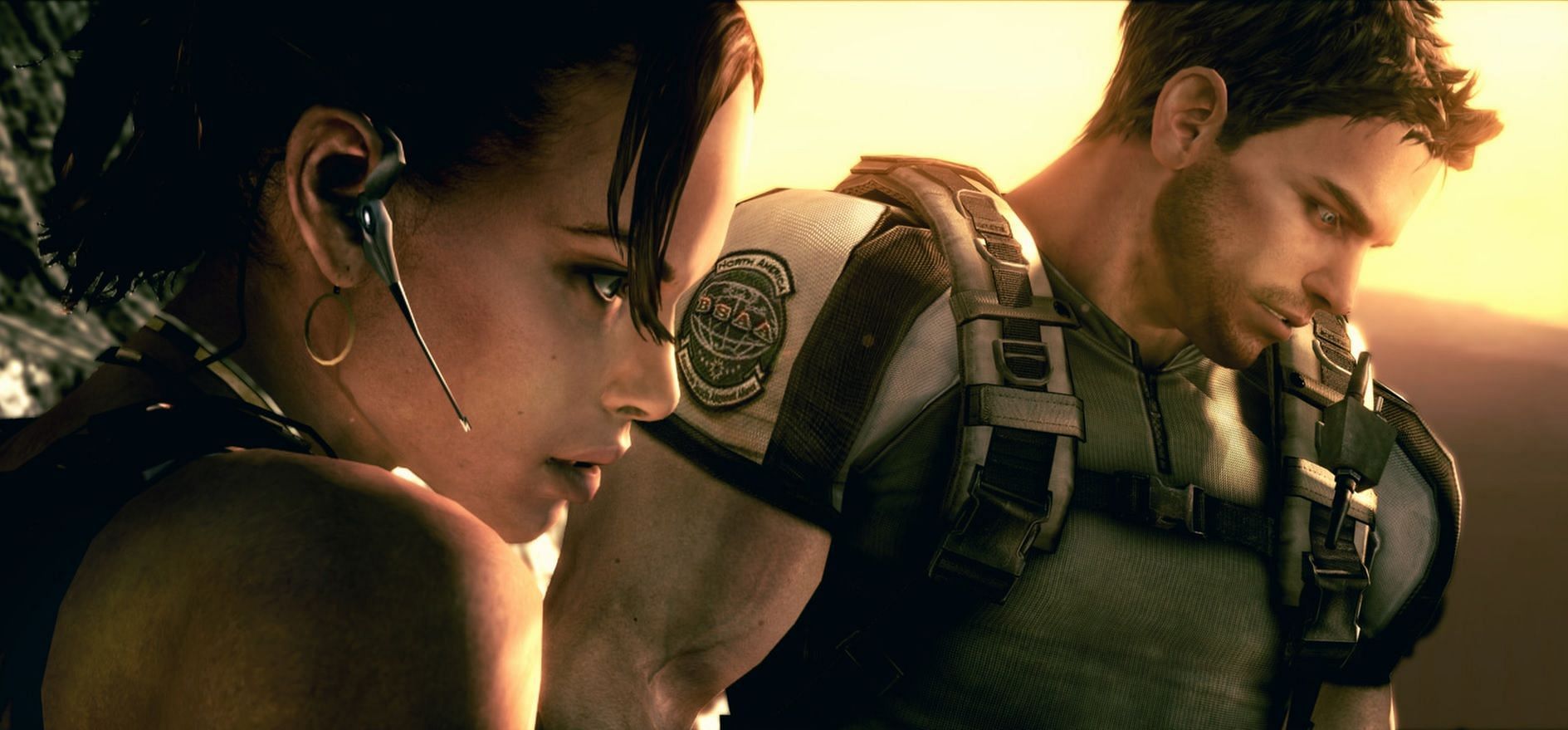 A still from 2009&#039;s Resident Evil 5 (Image via Valve/Capcom)