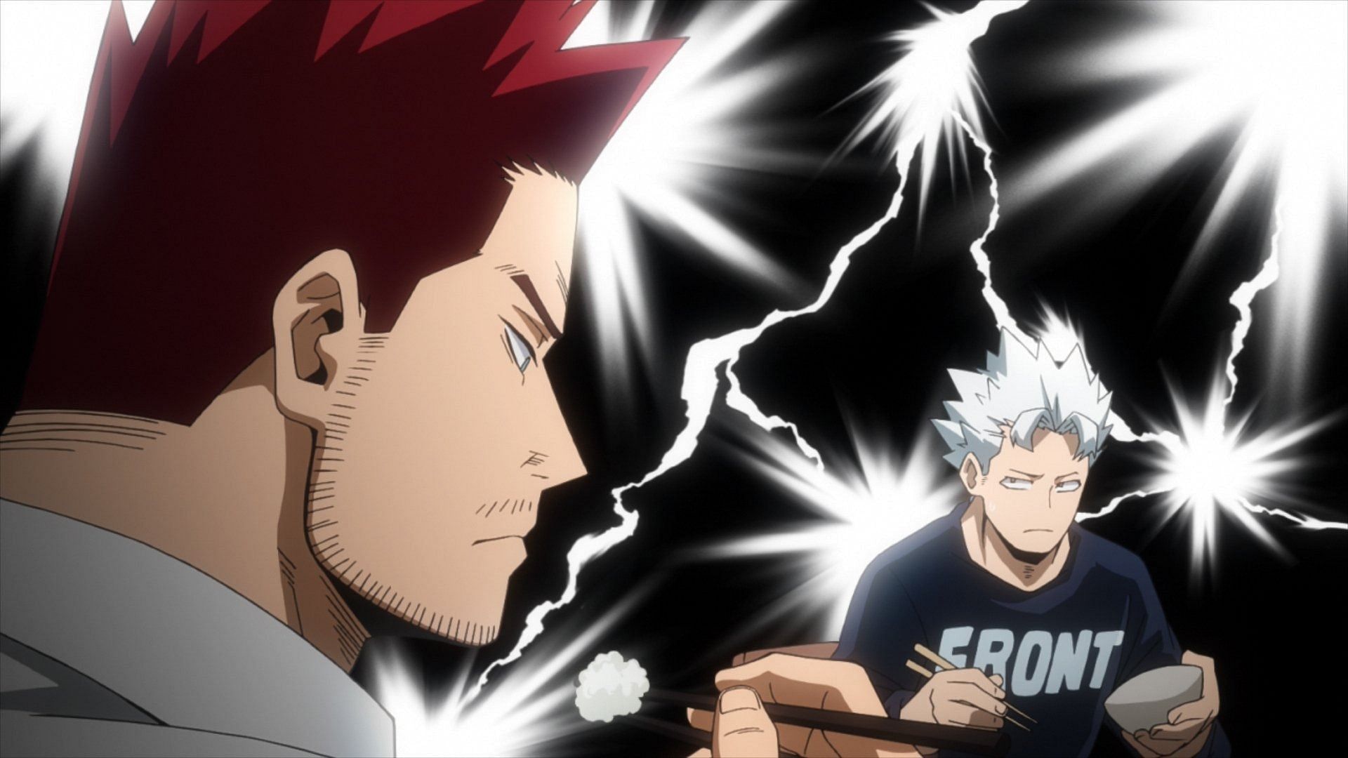 Enji and Natsuo as seen in the My Hero Academia (Image via BONES)