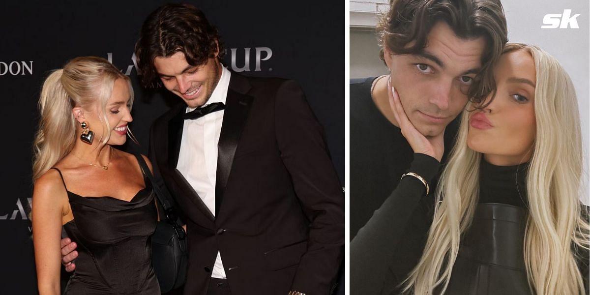 Taylor Fritz and his girlfriend Morgan Riddle have been together for four years (Image Source: Getty, Instagram @moorrgs)