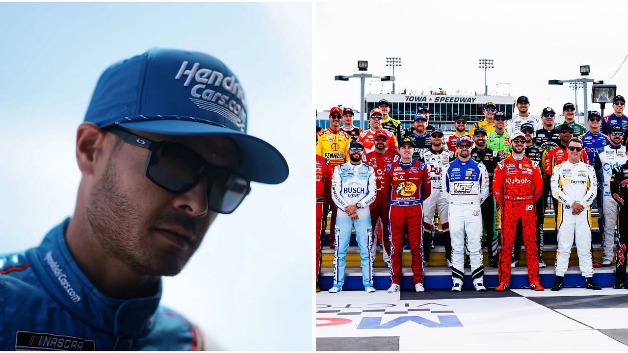 Why Kyle Larson was missing from NASCAR&rsquo;s group photo ahead of historic Iowa race