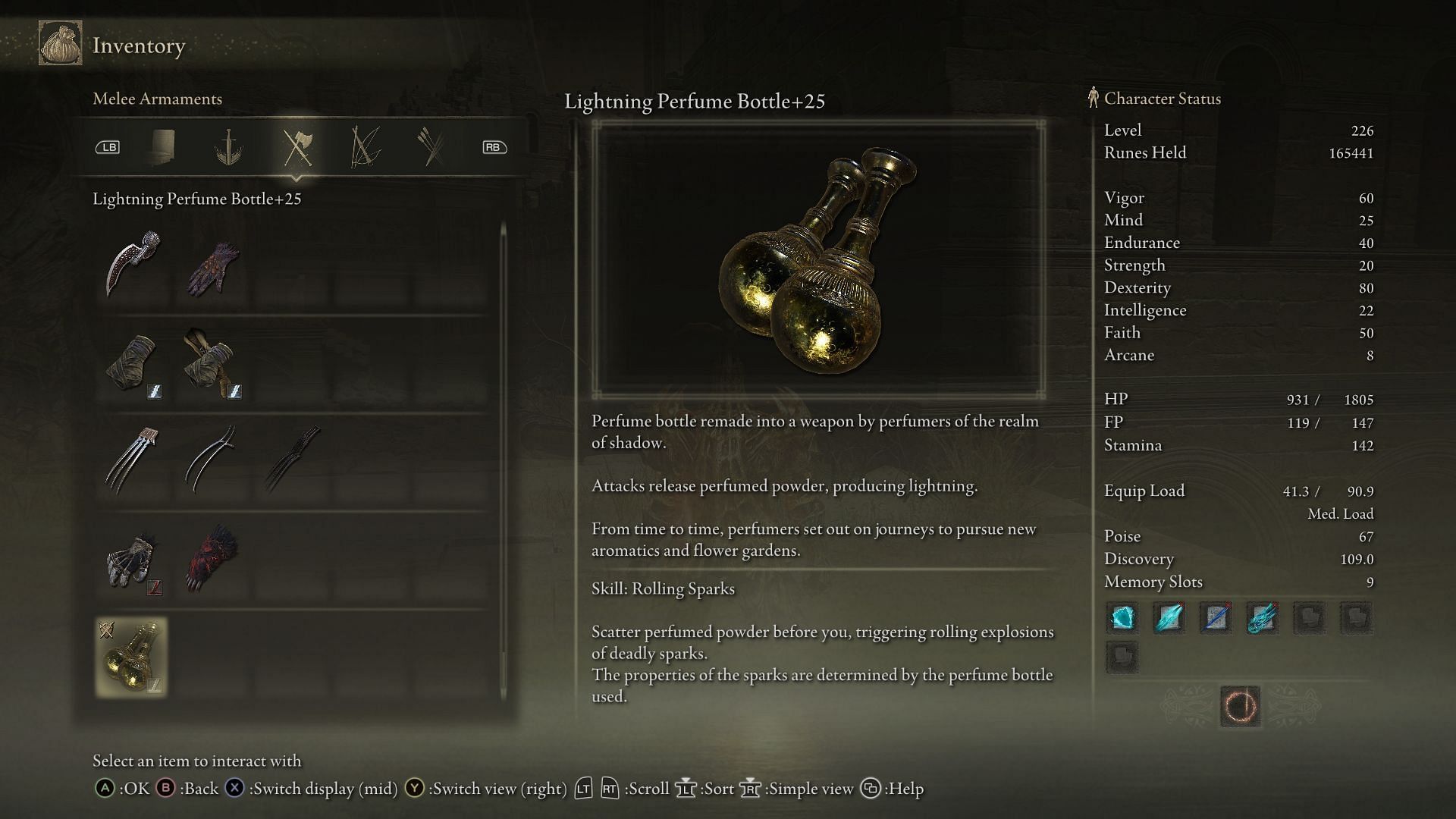 The Lightning Perfume Bottle (Image via FromSoftware)