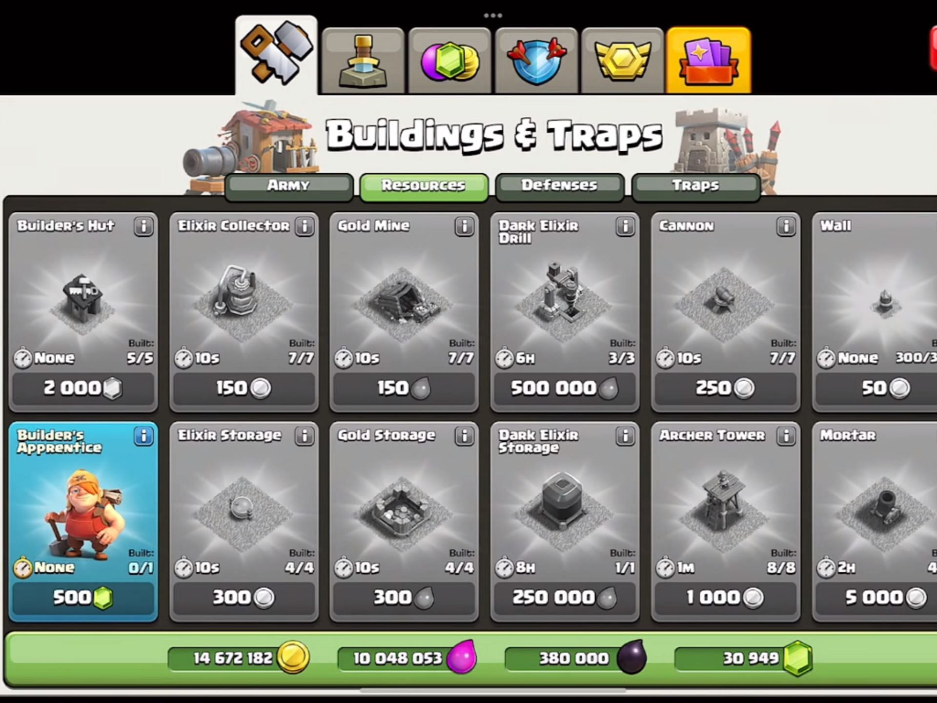 Builder&#039;s Apprentice available in the shop (Image via Supercell)