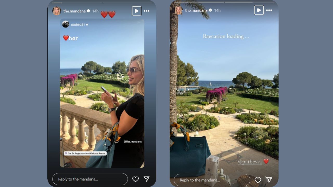 Mandana Boloruchi on a vacaion with Patrick Beverley. (Credits: @the.mandana/Instagram)