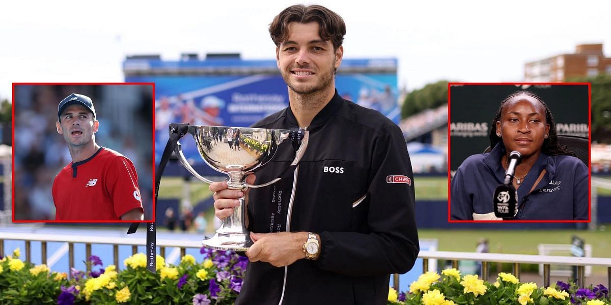 Tommy Paul and Coco Gauff react to Taylor Fritz