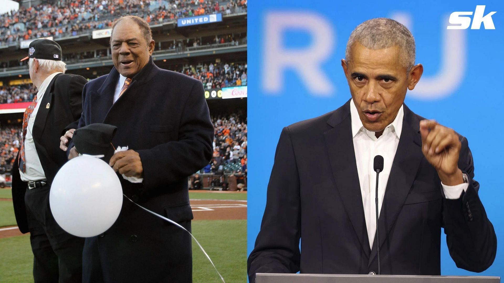 Willie Mays said that he cried when Barack Obama became the President of the United States