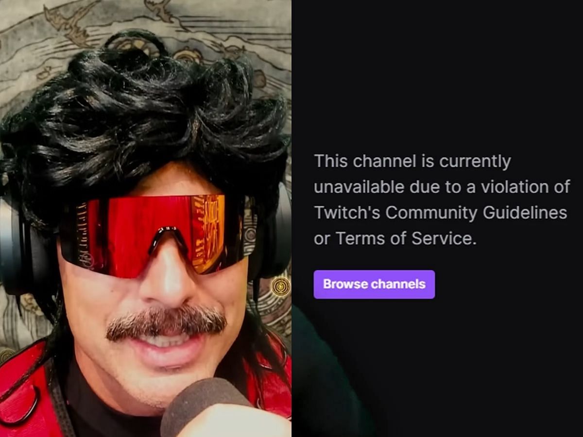 The streamer was mysteriously banned back in 2020 (Image via YouTube)