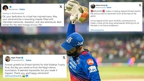 "Your dedication to cricket has inspired many" - Fans react as Dinesh Karthik retires from cricket on his 39th birthday