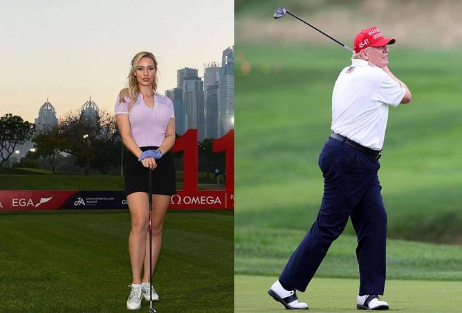 After shaming Tiger Woods to defend herself, Paige Spiranac compares herself to Donald Trump