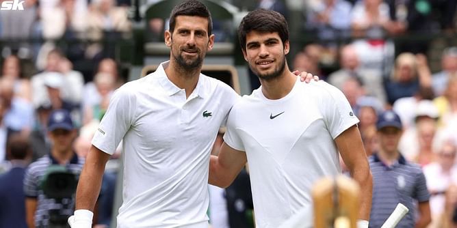 When can Novak Djokovic and Carlos Alcaraz meet at Wimbledon 2024? Looking at how long until the two run into each other at the All England Club