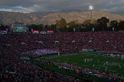 The Rose Bowl Stadium in Pasadena, CA