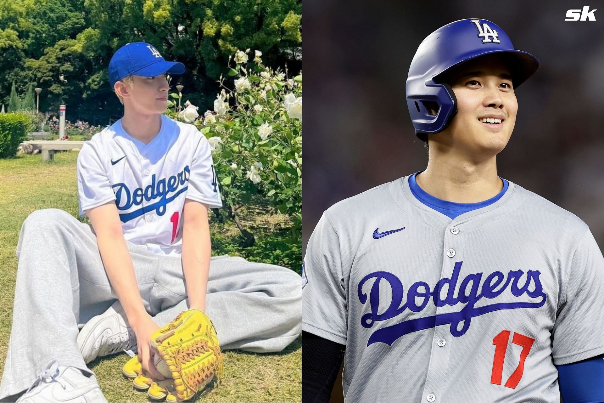 DK from the K-pop group Seventeen, sports a Shohei Ohtani jersey | Photo: dk_is_dokyeom