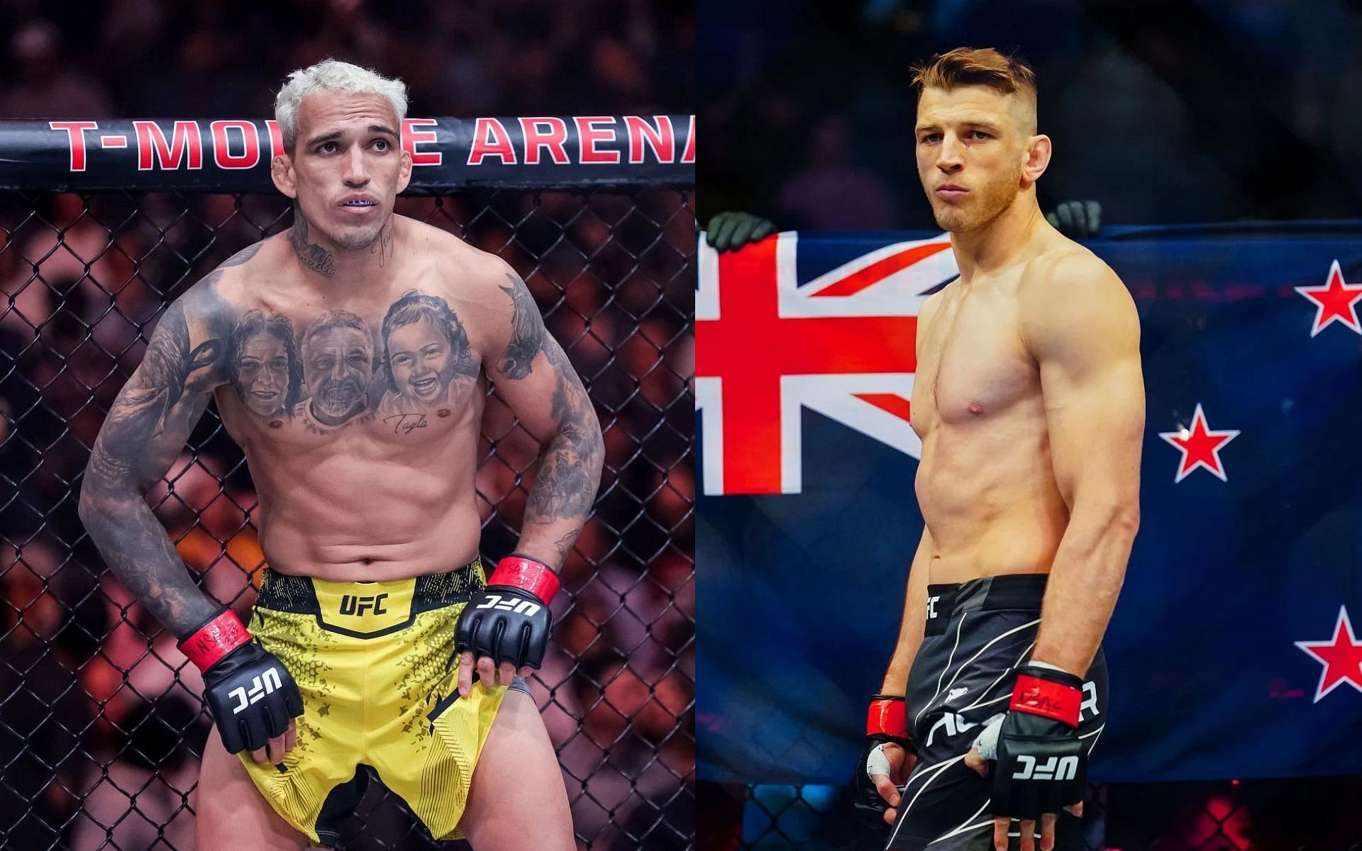 Charles Oliveira (left) denies rumor of clash with Dan Hooker (right) is true; the Kiwi responds [Images courtesy: Getty Images]