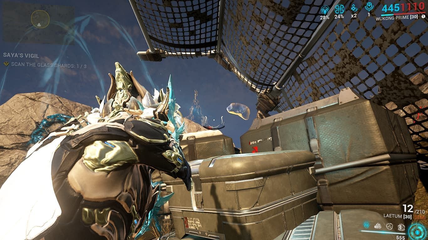 Vigil Glass Shard location on top of boxes (Image via Digital Extremes)