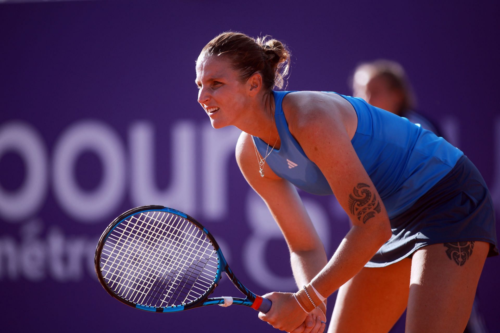 Karolina Pliskova at the 2024 Internationaux de Strasbourg. (Photo: Getty)