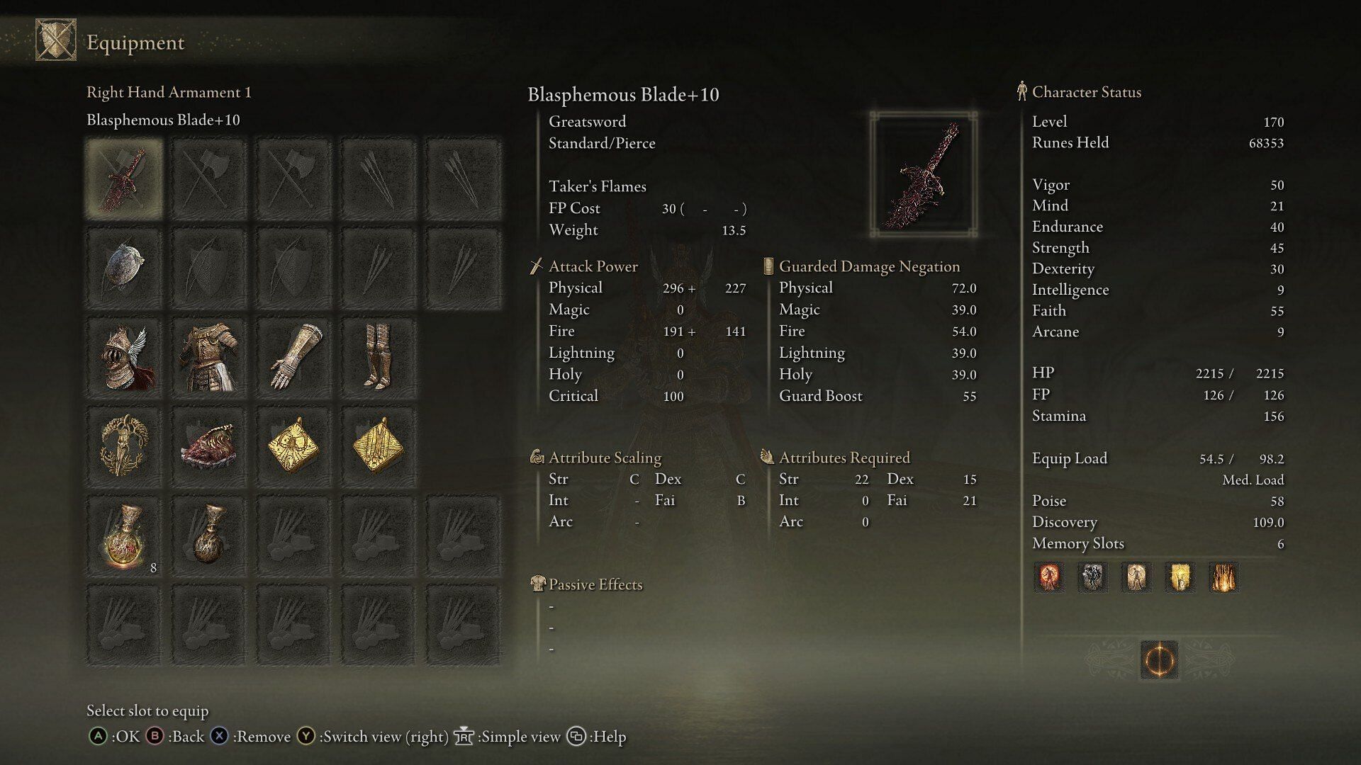 The Blasphemous Blade is arguably the most powerful (and also partly broken) Faith weapon in Elden Ring (Image via FromSoftware)