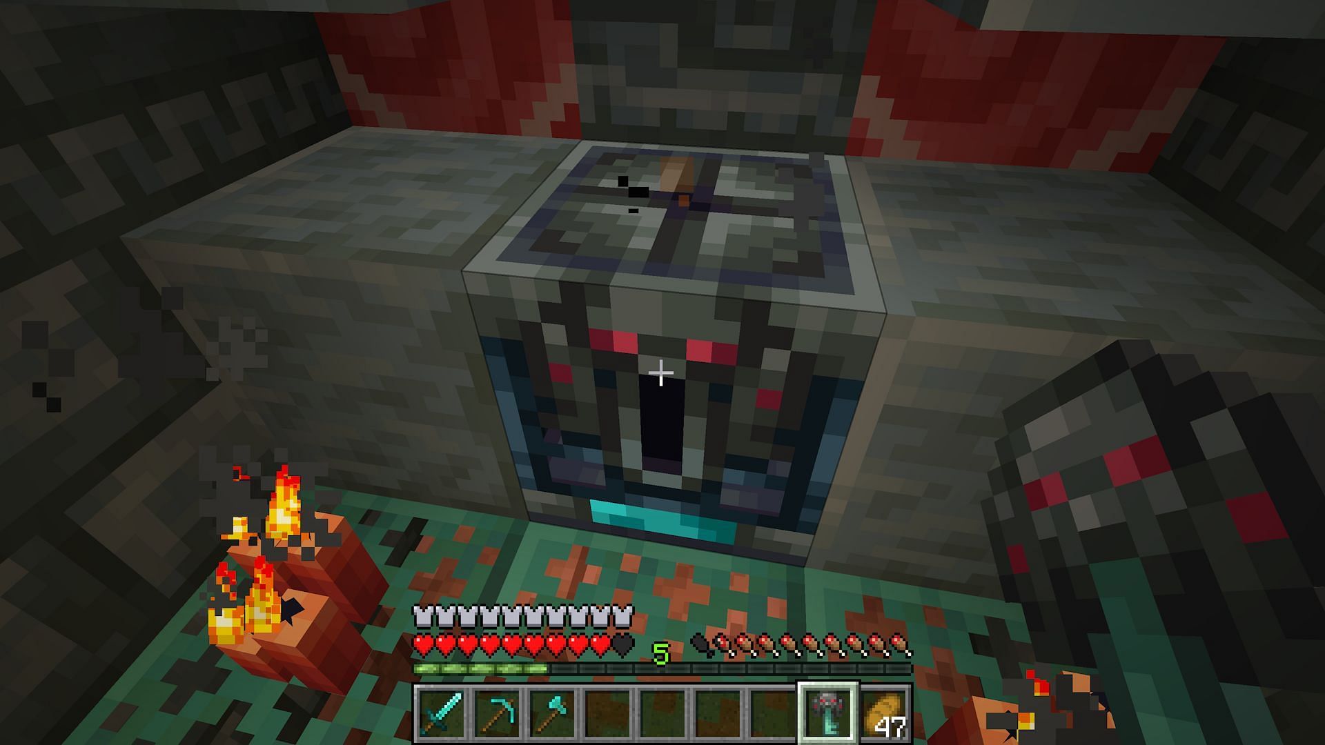 A player about to loot an ominous vault (Image via Mojang)