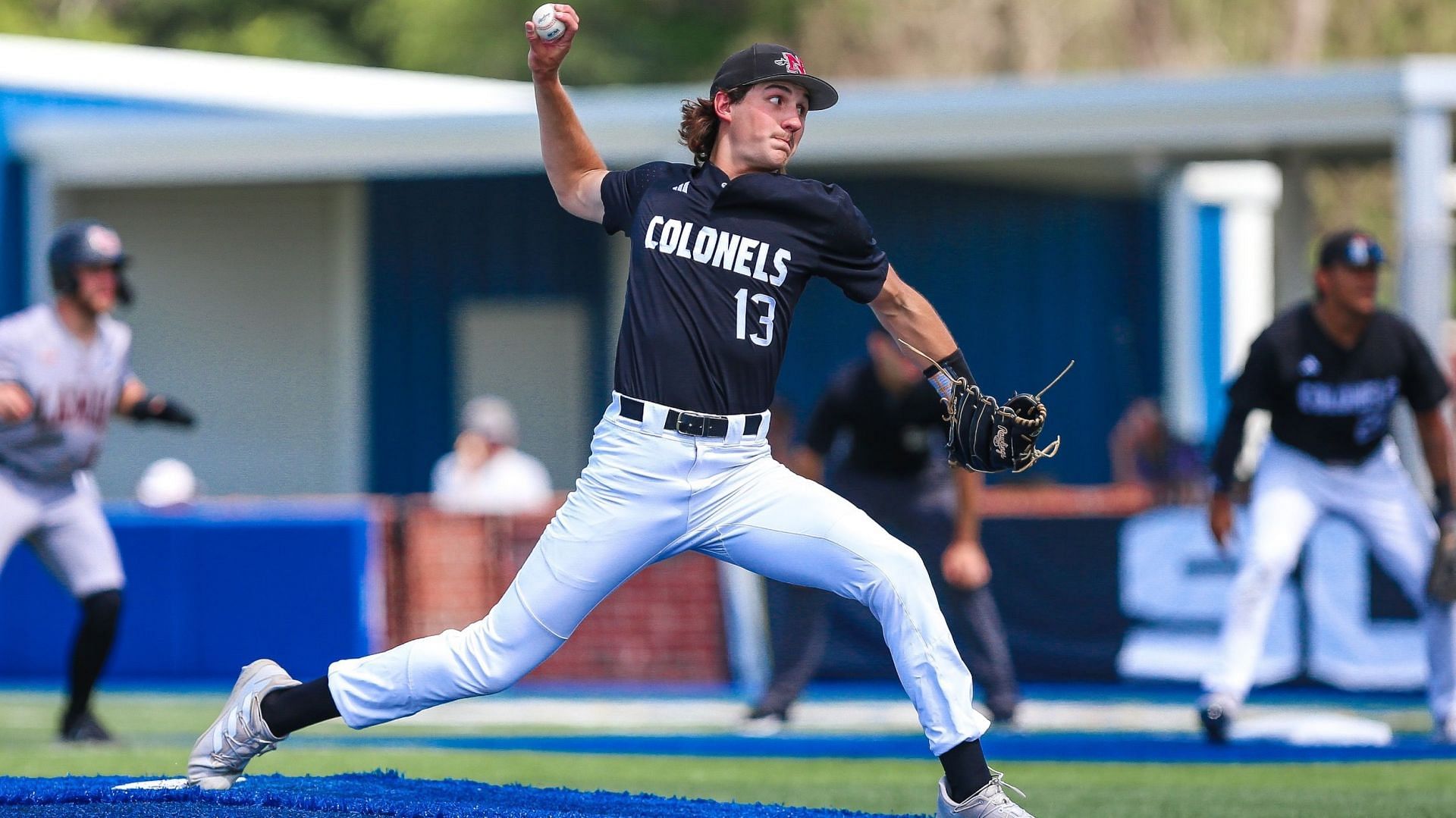 Who is the starting pitcher for Nicholls today?