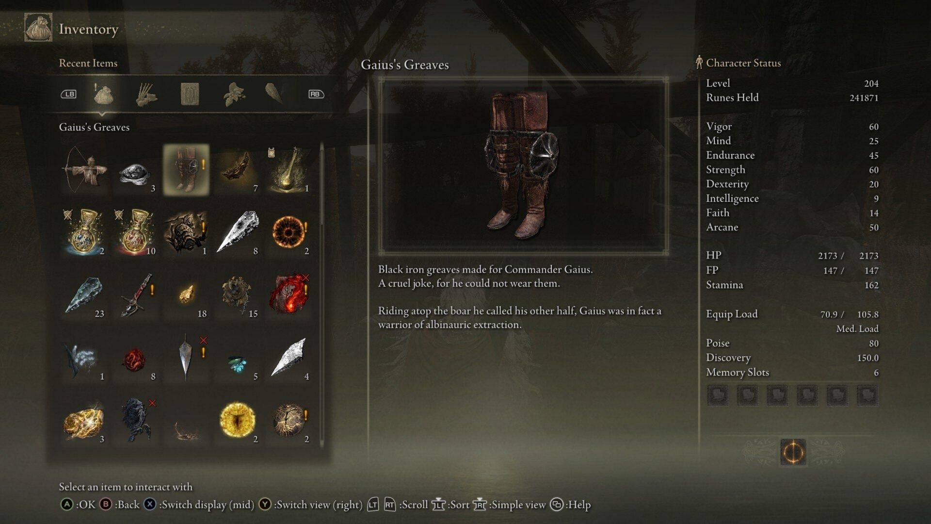 Here are the stats on this incredible set of leg armor (Image via FromSoftware)