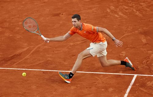 Hubert Hurkacz at the 2024 French Open