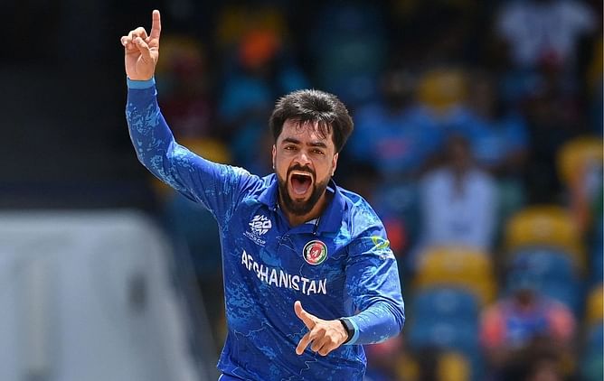 [Watch] Shivam Dube trapped LBW by Rashid Khan's leg break in IND vs AFG T20 World Cup Super 8 match