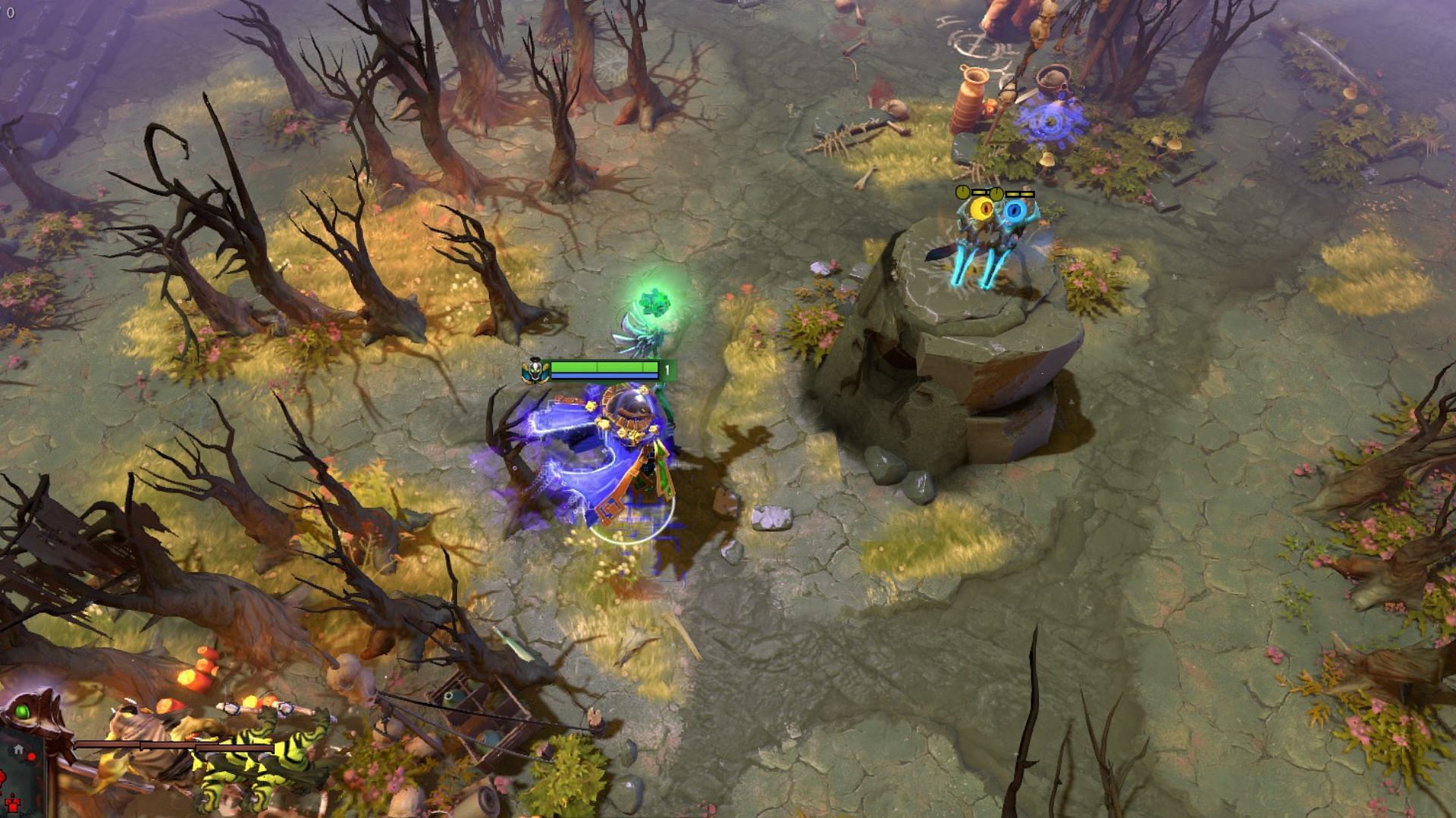 This ward spot helps Radiant heroes set up kills (Image via Valve)