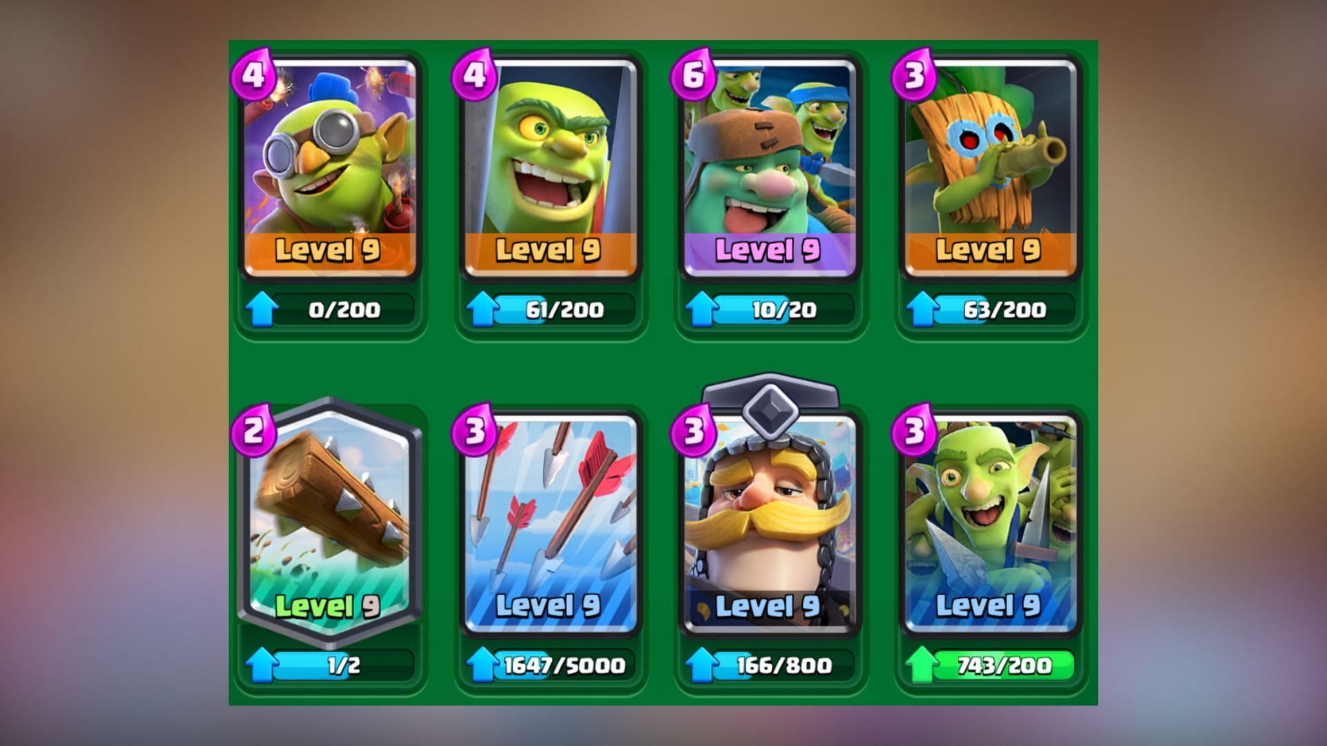 Mass Goblin Knight in Clash Royale (Image via SuperCell)