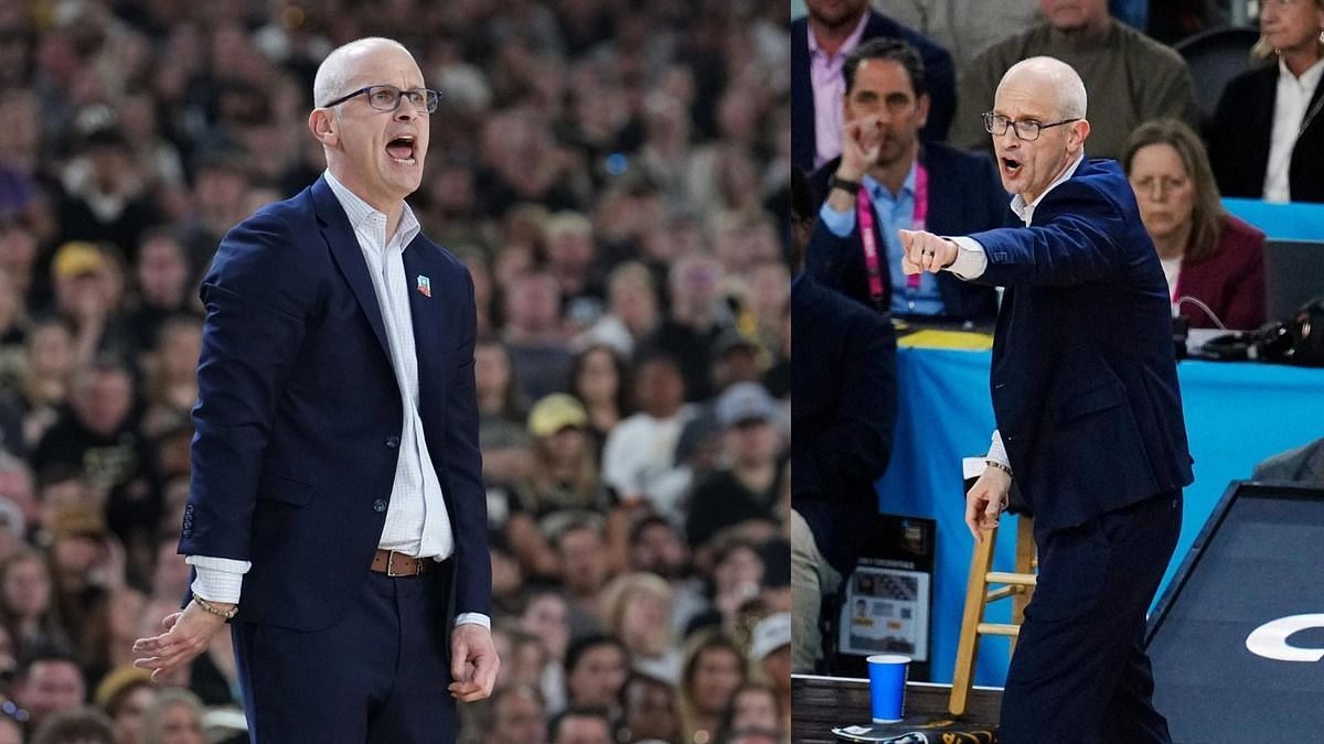 UConn Huskies head coach Dan Hurley 