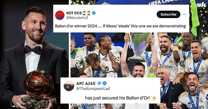“If Messi ‘steals’ this one we are demonstrating” - Fans pick Ballon d'Or winner after Real Madrid win Champions League final
