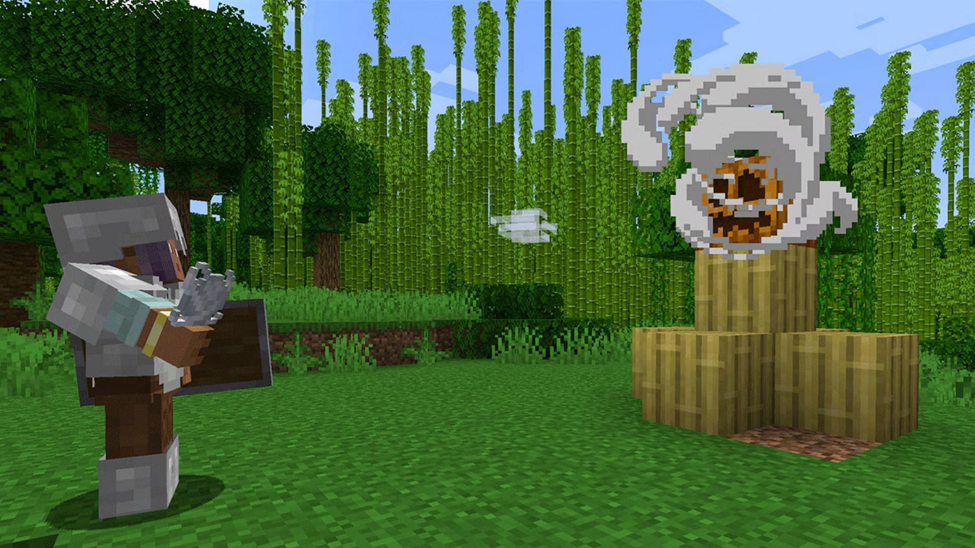 The wind charge adds a new gameplay mechanic (Image via Mojang Studios)