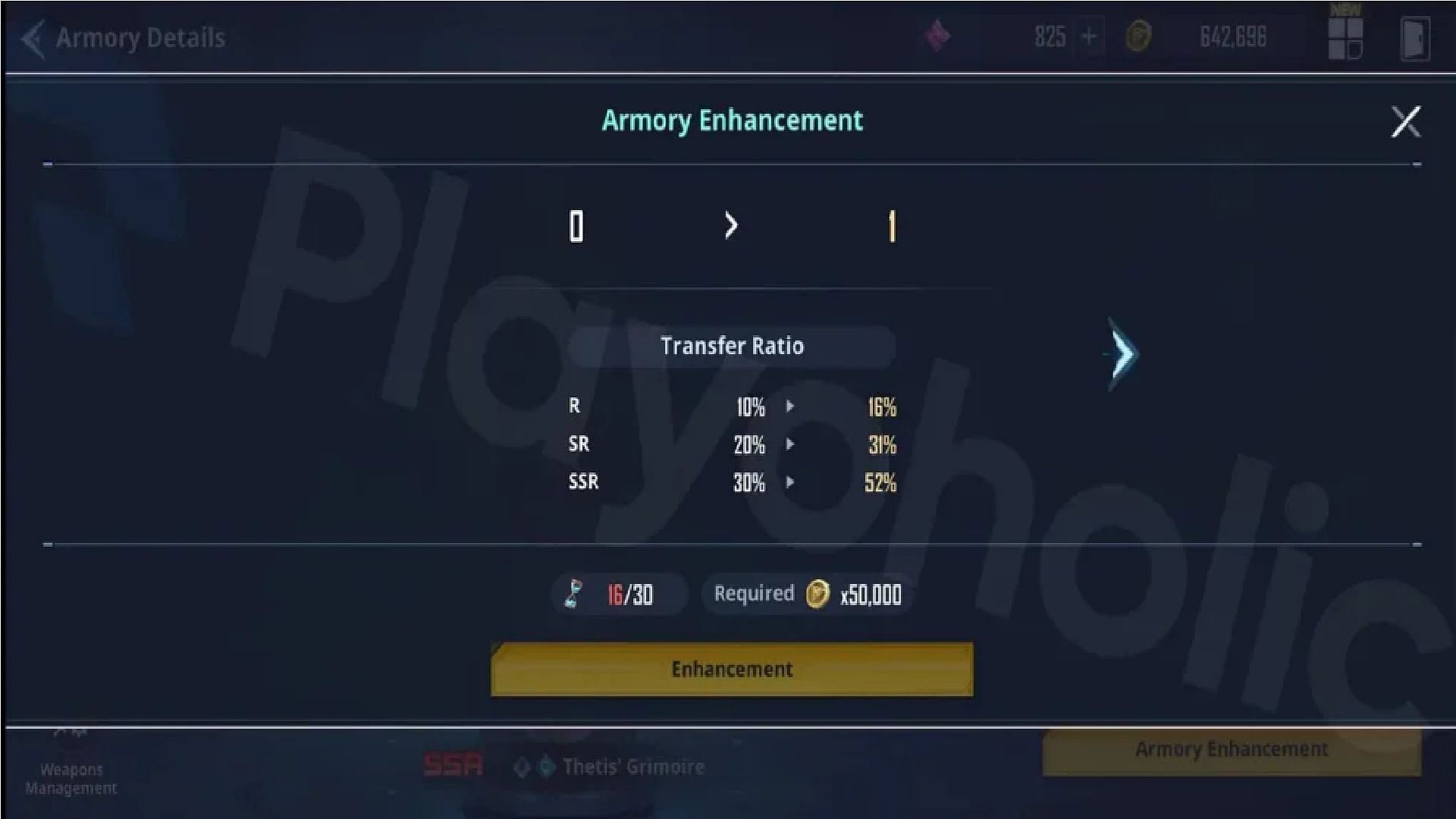 Different rarity weapons have different powers (Image via Netmarble)