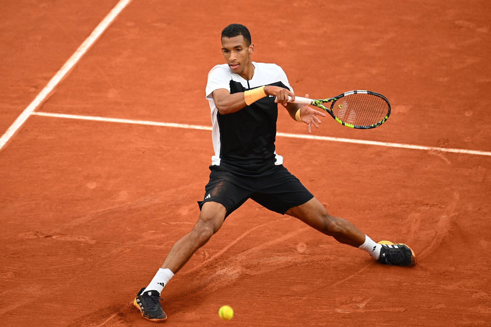 Auger-Aliassime at the 2024 French Open. (Photo: Getty)