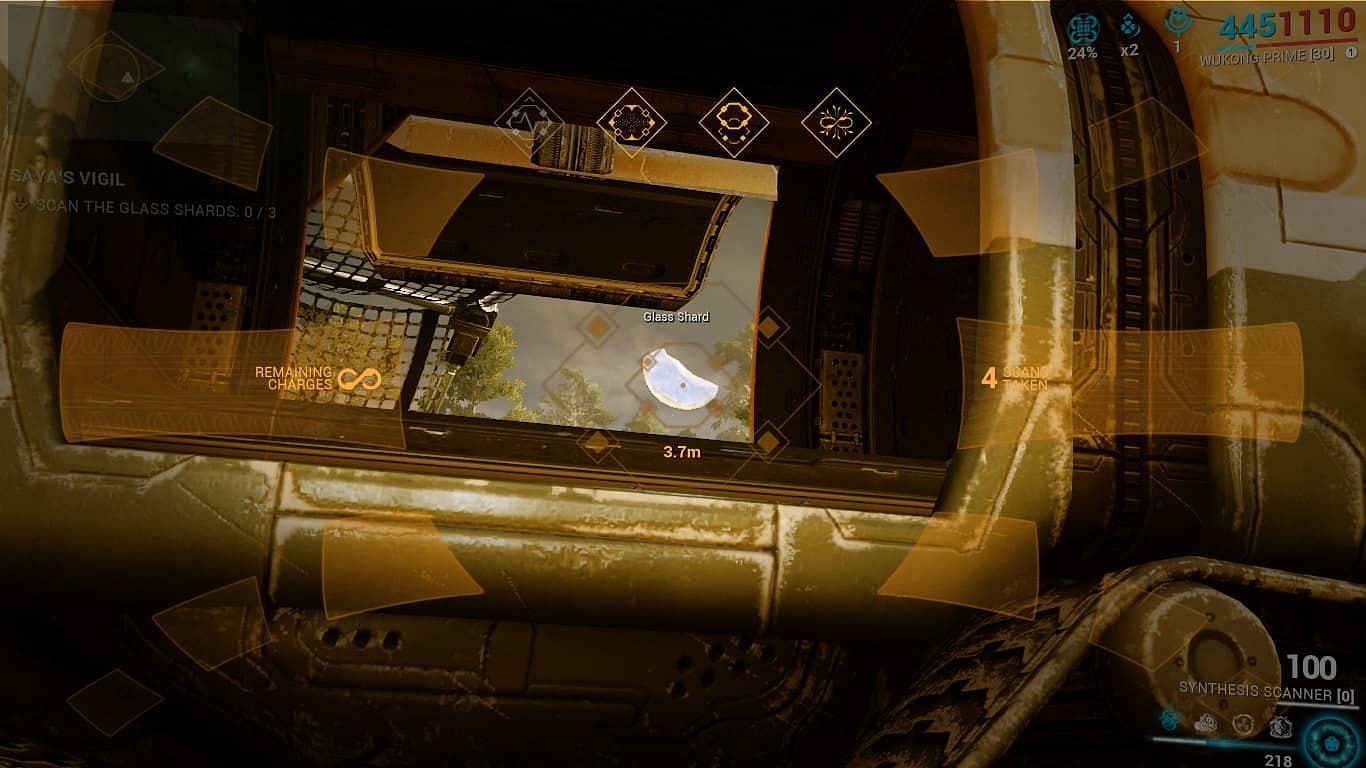 Glass Shards must be scanned (Image via Digital Extremes)