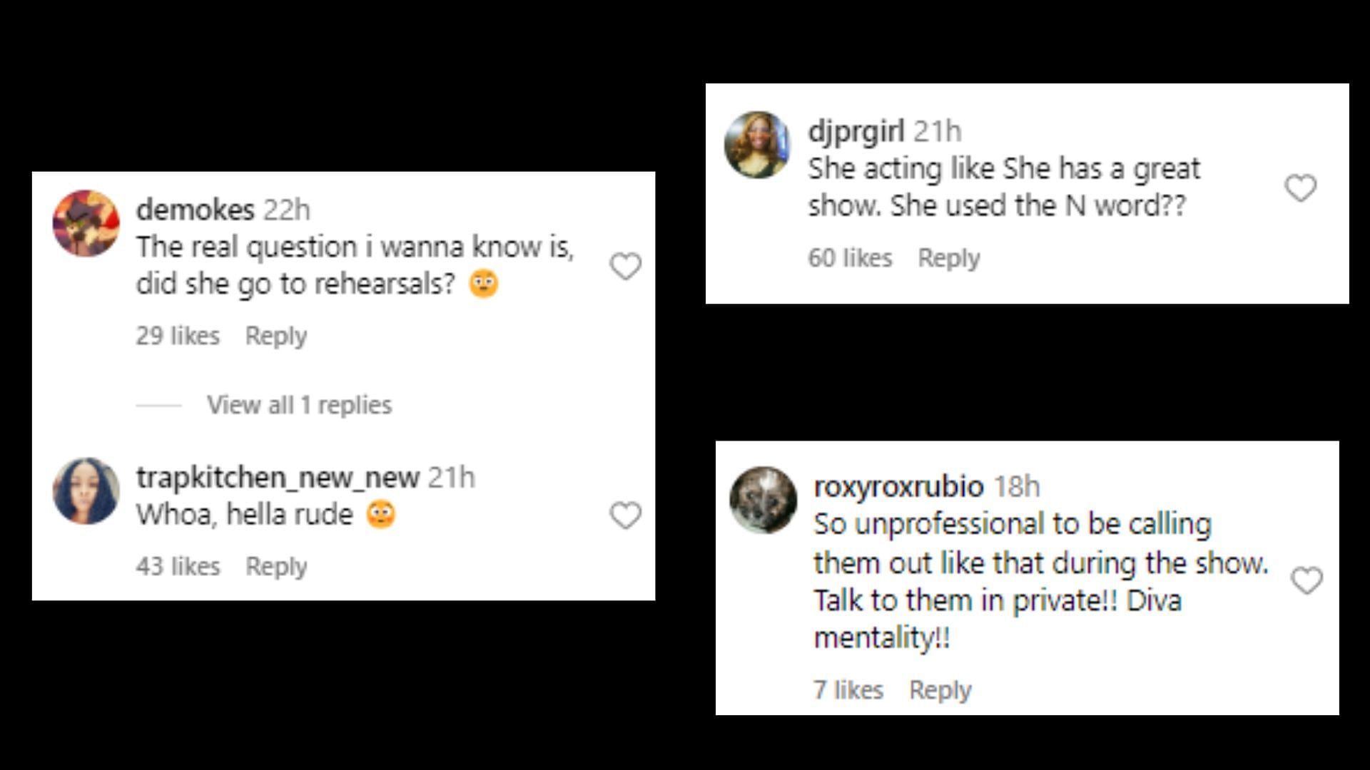 Netizens sharing their criticism on social media (Image via Instagram/real923la)