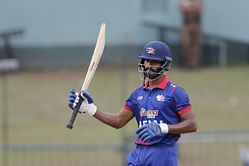 [Watch] Aasif Sheikh slams massive six off Kagiso Rabada in SA vs NEP 2024 T20 World Cup clash