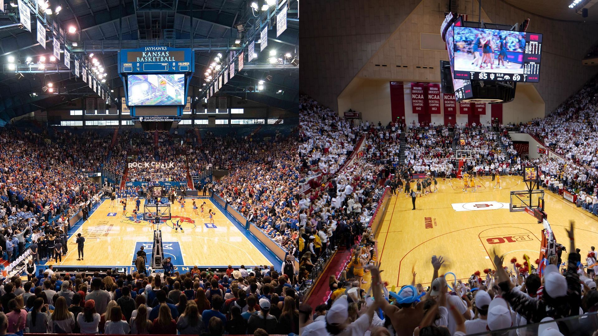 Allen Fieldhouse and Assembly Hall are among the toughest places to play in college basketball
