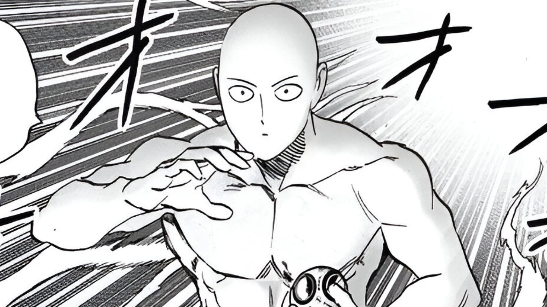 Saitama as seen in the manga (Image via Shueisha)