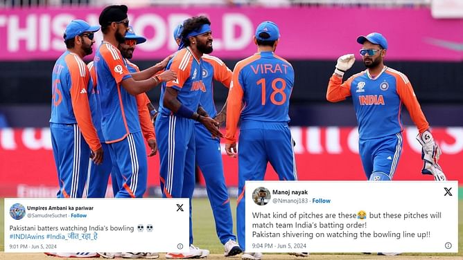 "Pakistan shivering watching that bowling line up!" - Fans react as Team India bowl out Ireland for just 96 in the 2024 T20 World Cup