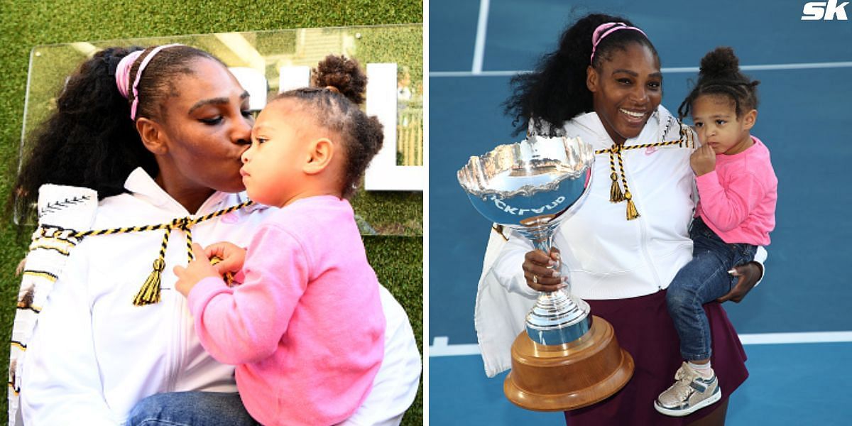 Serena Williams and her daughter Olympia Ohanian [Source: Getty Images]