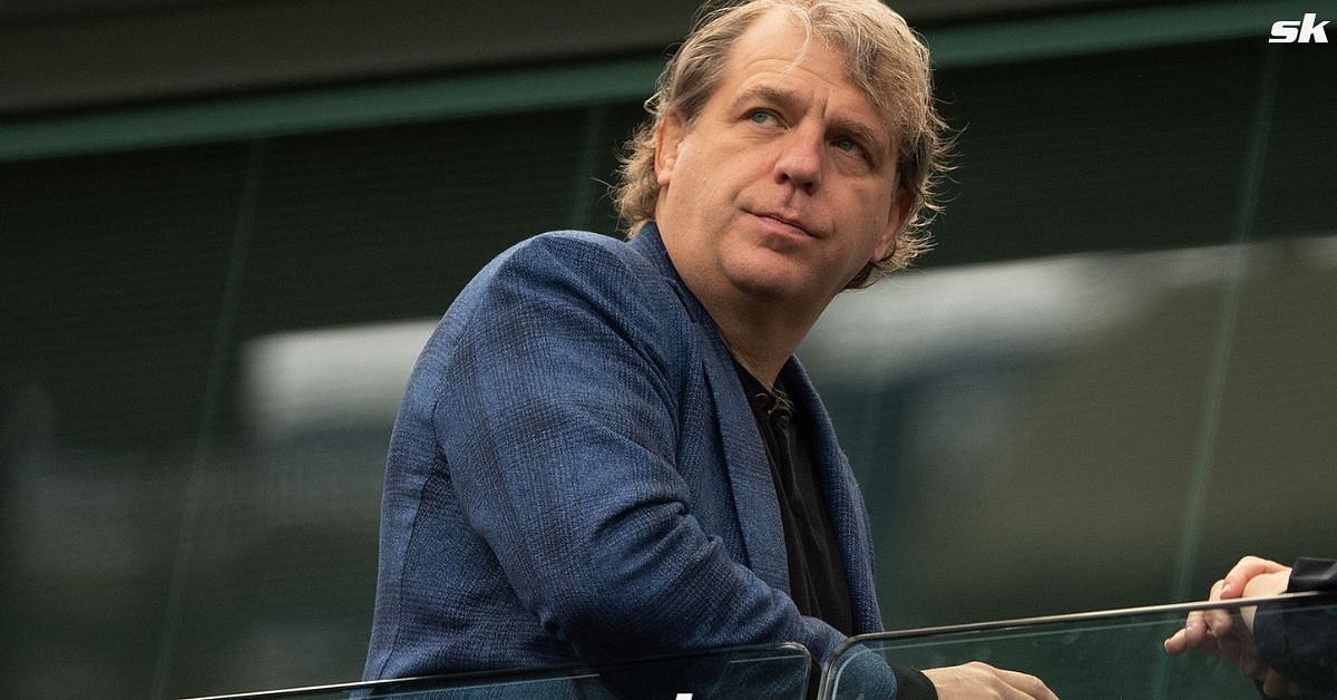 Chelsea co-owner Todd Boehly looks on.