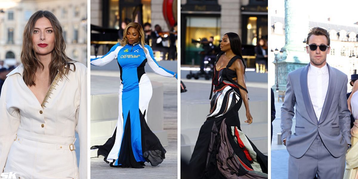 (From L-R) Maria Sharapova, Serena Williams, Venus Williams &amp; Casper Ruud [Image Source: Getty Images]