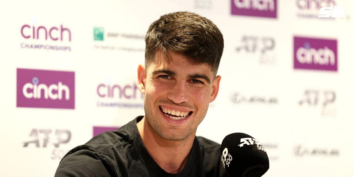 Fans expressed their annoyance over Carlos Alcaraz being asked about his holiday in Ibiza during a press conference (Source: Getty Images)